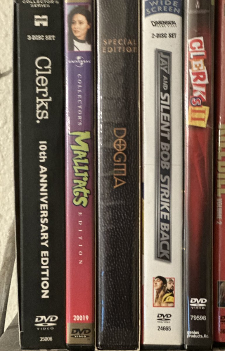 MedonPlus's tweet image. My dvd collection of @ThatKevinSmith movies
#KevinSmithAppreciationDay
