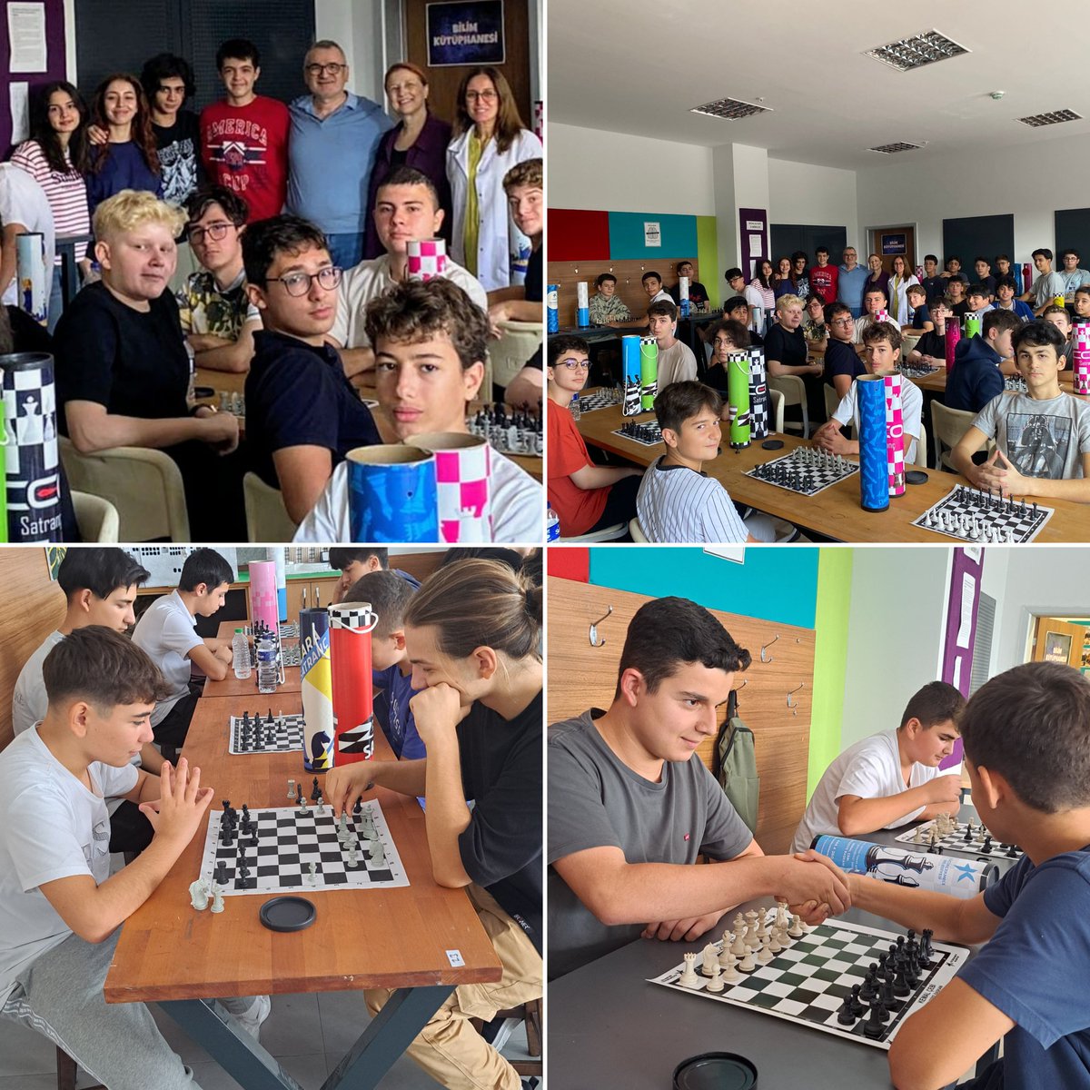 HBV_AL's tweet photo. Hacı Bektaş Veli Anadolu Lisesi, Geleneksel 4. Satranç Turnuvası çekişme ve mücadele dolu müsabakalar ile başladı, tüm katılımcı öğrencilerimize başarılar dileriz 🏆🥇 https://t.co/rOzZrHX2Ov