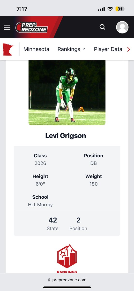 Thank you for the ranking!
<a href="/PrepRedzoneMN/">Prep Redzone Minnesota</a> <a href="/OJW_Scouting/">Oliver James West</a>