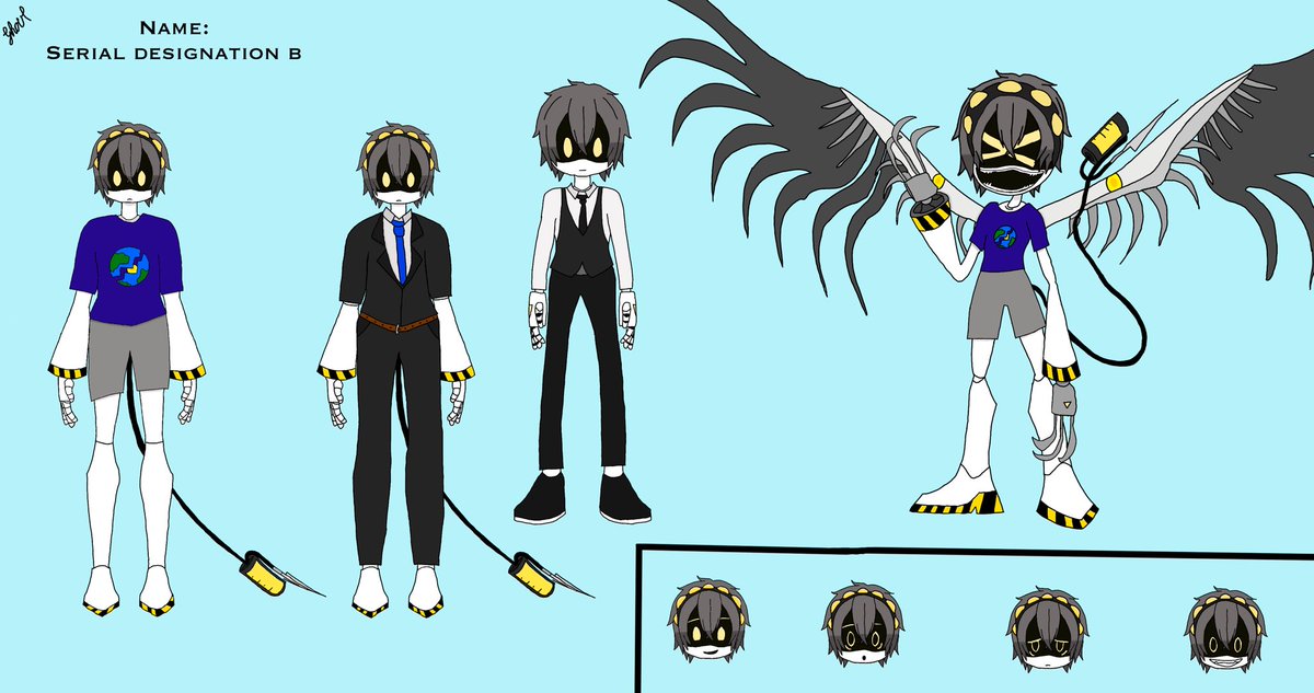 Ghoul_URG's tweet photo. Meet Serial Designation B, a disassembly drone and good friends of V, N, and Uzi. Hope you all enjoy!
#murderdrones #murderdronesoc #SerialDesignationB #originalcharacter #digitalart #digitalartist #artistoftwitter https://t.co/iZ1ImOgfZ3