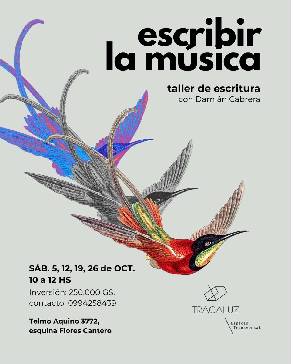 En este taller de escritura creativa desarrollaremos textos literarios a partir de la audición de música electrónica y el análisis de textos de ficción. Sábados de octubre. Cupos limitados.