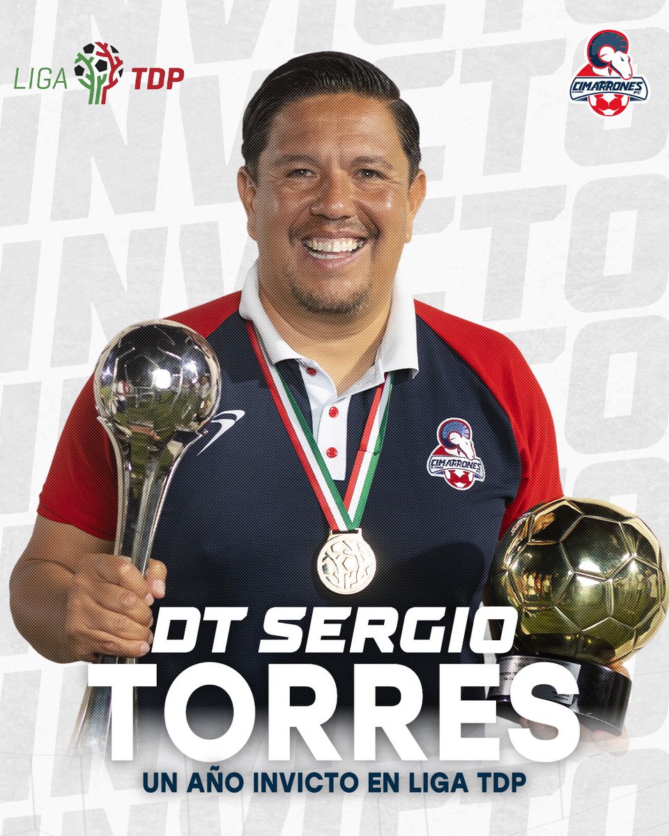 🏅 ¡Nuestro DT Sergio Torres cumple un año siendo invicto de local en <a href="/LigaTDP/">Liga TDP</a>!

Se dice fácil, pero 365 días defendiendo nuestros colores y sin conocer la derrota en nuestra casa, es de reconocerse 🔥🐏 Muchas felicidades profe, ¡VAMOS POR OTRO AÑO DE VICTORIAS! 💪
