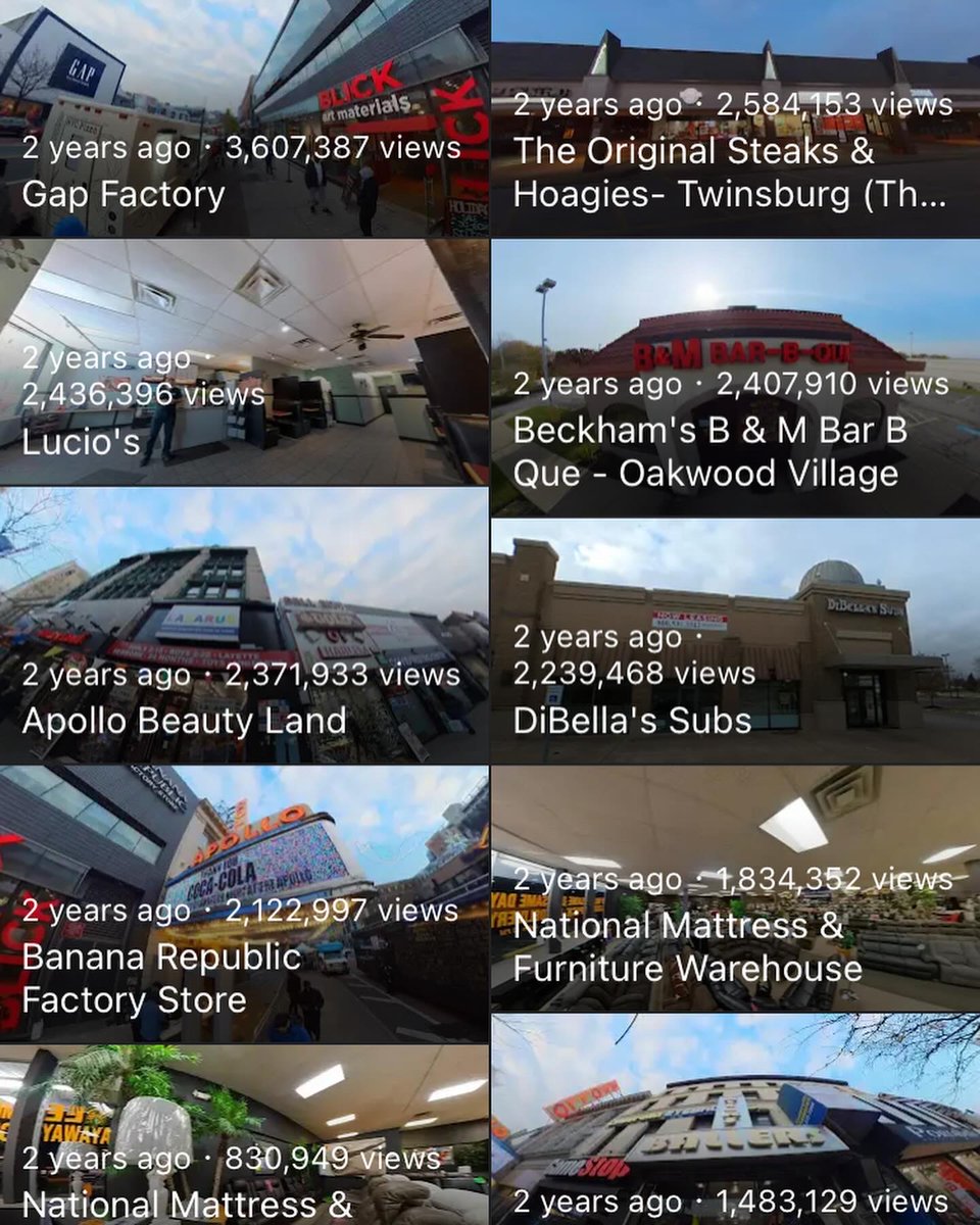 VConnectd's tweet image. Connecting you to the World via @Google @googlemaps 

@Gap = 3.6M Views
@BananaRepublic = 2.1M Views
@BeckhamsBBQ = 2.4M Views
@BSidesCleveland = 645K Views