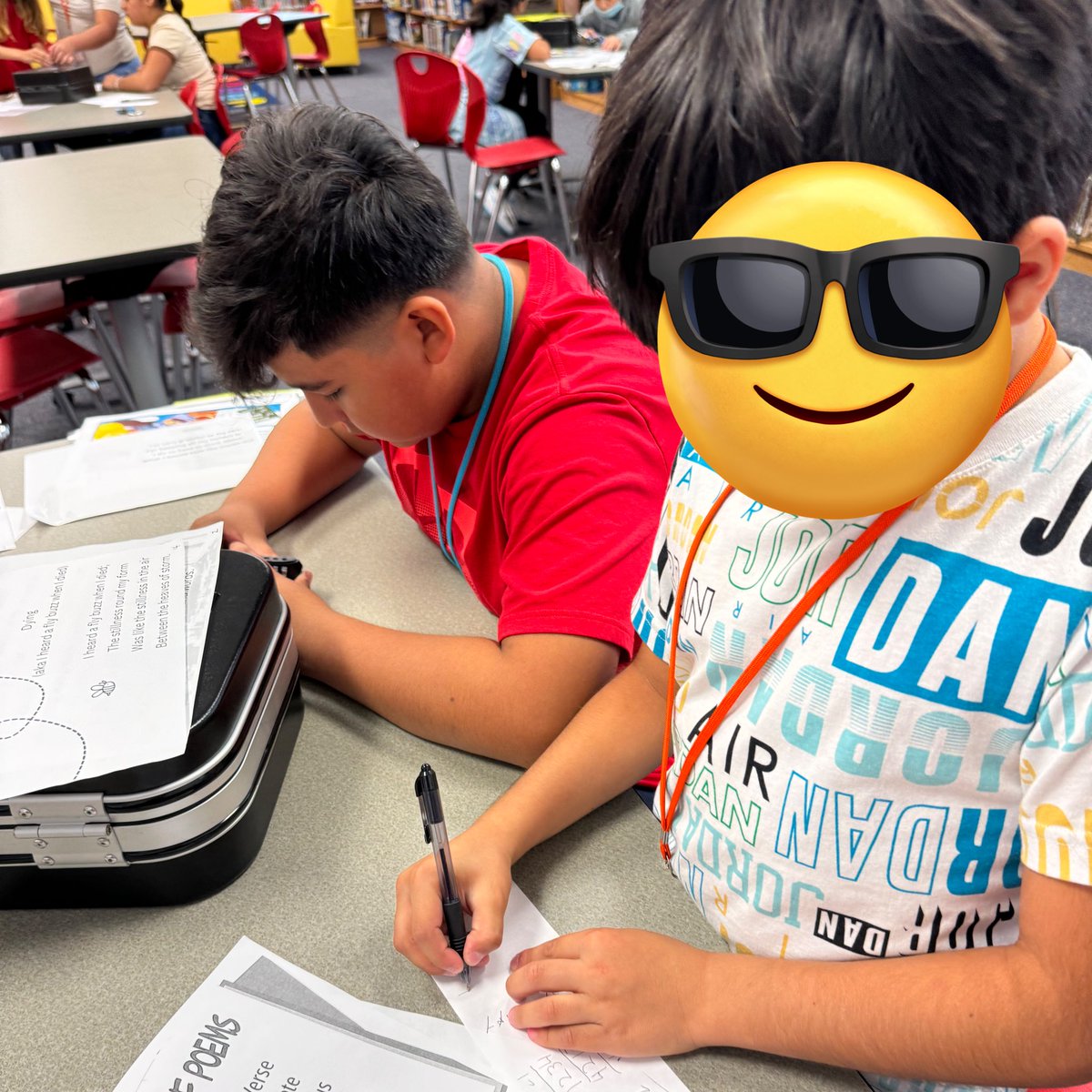 5th grade #lockstars <a href="/NISDCable/">Cable Elementary</a> Ss activated prior knowledge, used critical thinking skills, and collaborated with their team using <a href="/breakoutEDU/">Breakout EDU</a> as a preview to their poetry unit! Thx <a href="/GilbertBarrer13/">𝙶𝙸𝙻𝙱𝙴𝚁𝚃 𝙱𝙰𝚁𝚁𝙴𝚁𝙰</a> for your help! <a href="/Dpin1967/">Debra Pinon</a> <a href="/Isabel_Anaya1/">Isabel Anaya</a> <a href="/NISDLib/">NISDLibraryServices</a> <a href="/NISDAcadTech/">NISD Academic Tech</a> #CableEnrichment