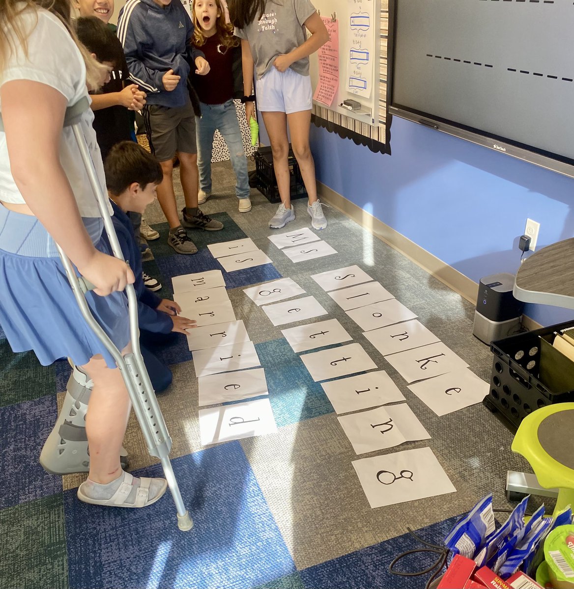Yesterday was such a happy day! During morning meeting, we worked together to spell out a secret message: Ms. Slonke is getting married! Their cheers of joy and smiles are definitely something I’ll never forget! <a href="/EuclidSchool/">Euclid Elementary</a>