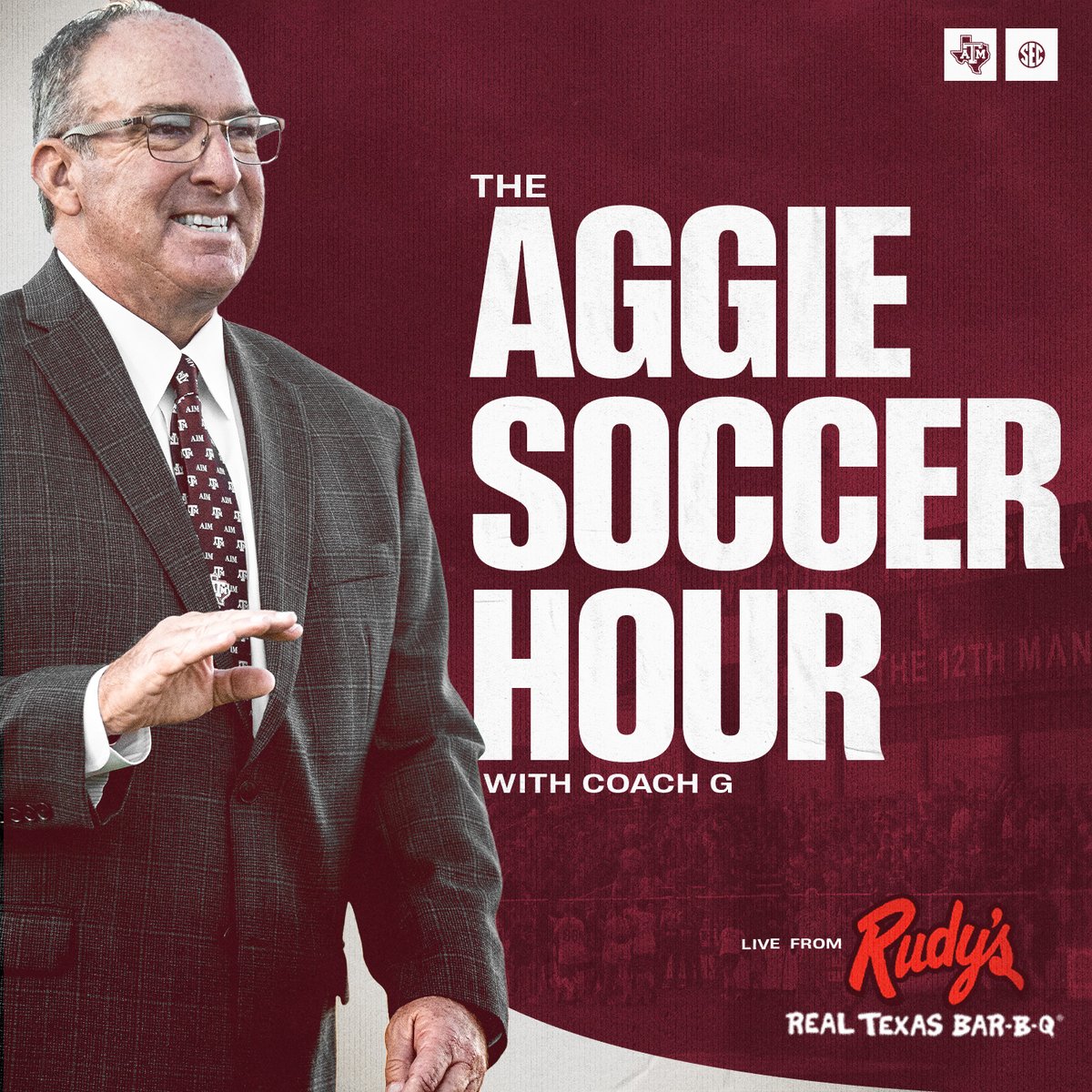 12thMan's tweet photo. Catch tonight's episode of the @AggieSoccer Hour on the #Studio12 podcast or on our YouTube channel โคต๏ธ
๐ฅ https://t.co/insfmMVM8M
๐๏ธ https://t.co/tq19HL4kJR or https://t.co/Ee9MS4FK5u
#GigEm https://t.co/FURKmMiv63