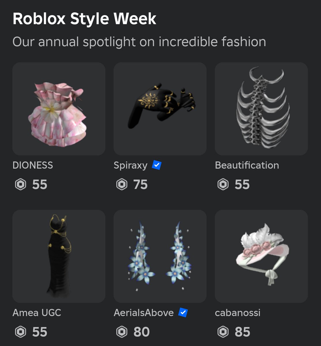 It's #FashionWeek Tuesday over on #TodaysPicks with #RobloxUGC from <a href="/gucci/">gucci</a>, FabrixHK, <a href="/Mango/">MANGO</a>, <a href="/YGW_Felgrim/">Felgrim</a>, <a href="/RbxGio/">Xivaksa</a>, <a href="/SoulskorRBLX/">Rage</a>, <a href="/AerialsCreation/">AerialsAbove</a>, <a href="/dioncella_/">Dion</a>, <a href="/EzyDevs/">EzyDevs</a>, <a href="/Spiraxy_/">Spiraxy</a>, <a href="/vhaega/">Vhaega ☆</a>, and cabanossi.