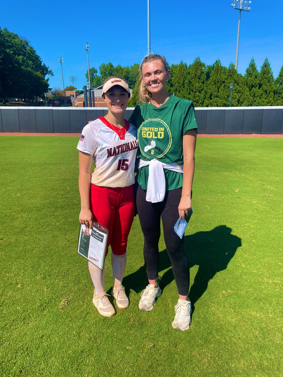 I had a great time this past weekend at the <a href="/CharlotteSB/">Charlotte Softball</a> prospect camp!! Had some great conversations with coachs <a href="/cbreault12/">Courtney Breault</a> and <a href="/paigehalstead/">paigehalstead</a> can’t wait to be back this fall!!