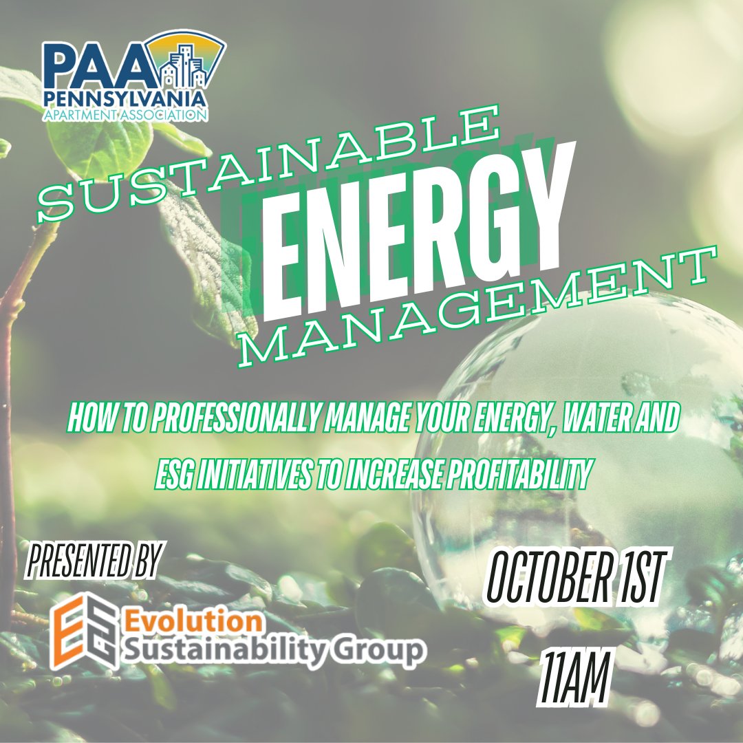 🌍💡 Join our upcoming webinar: Sustainable Energy Management: How to Professionally Manage Your Energy, Water and ESG Initiatives to Increase Profitability! Learn how to effectively manage your energy, water, and ESG initiatives to boost profitability. 🌱
paahq.com/events/sustain…