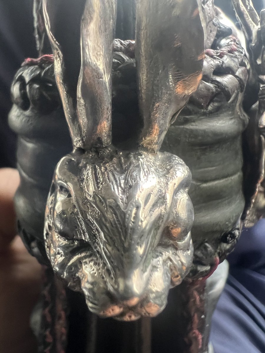 monmonkokuryuu's tweet photo. 鋳造でウサギ����の顔作ってみた。
silver925にして流し込んで。何度も失敗したけど、可愛いウサギ出来た☺️ https://t.co/sUvhwNRoCi