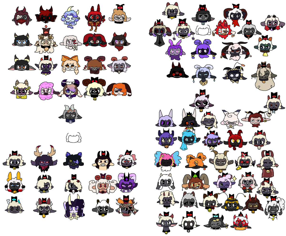 ShivanDrawsShit's tweet photo. Well, I think now is a good time so

NEW LAMB GRID! CALLING TO ALL CORNERS OF THE CoTL FANDOM! Post your Lamb below and I will add it to the grid!

NOW ACCEPTING GOATS AS WELL! https://t.co/KbgAgUfG90