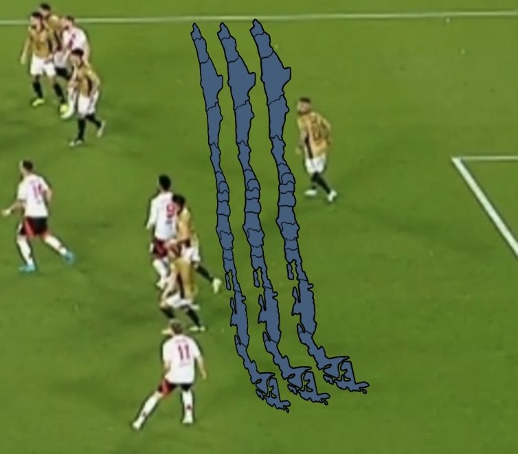 vidal dejó tanto espacio que podés meter 3 chiles en medio