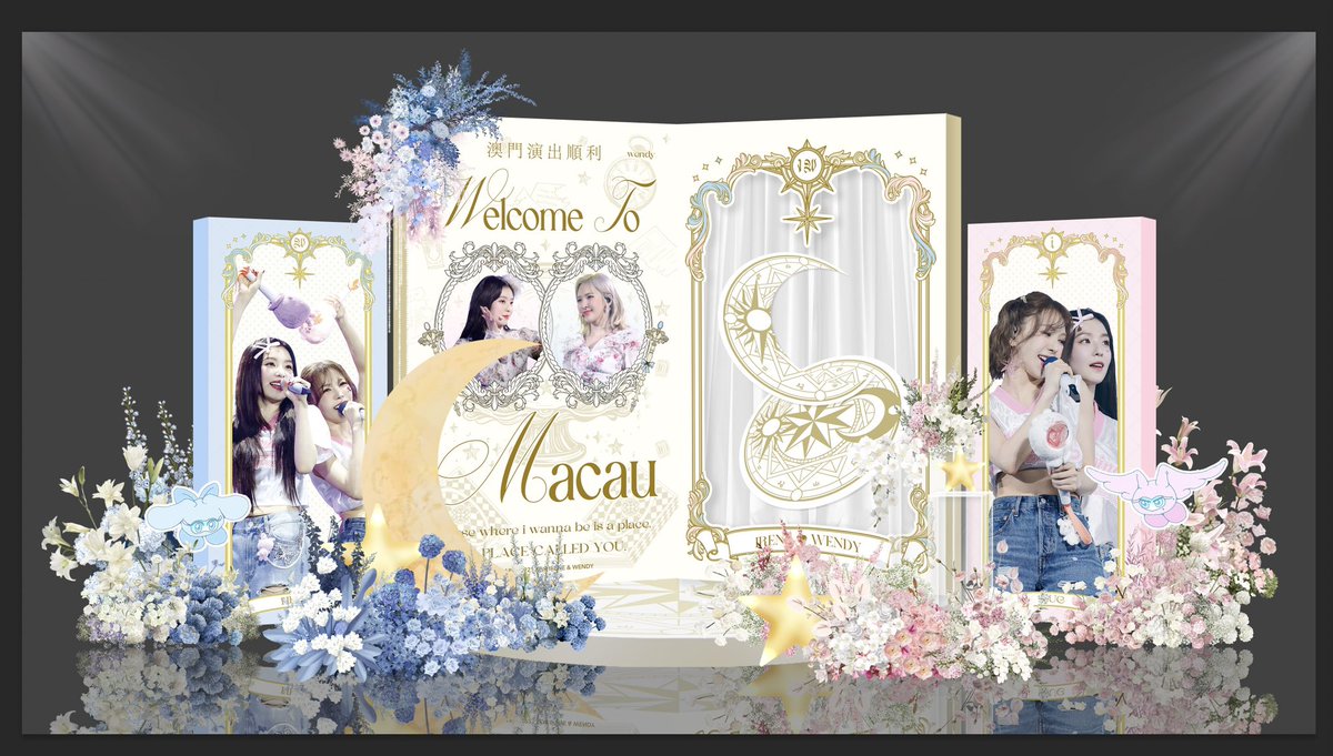 𝐌𝐚𝐜𝐚𝐮 𝐒𝐮𝐩𝐩𝐨𝐫𝐭 𝐟𝐨𝐫 𝐈𝐫𝐞𝐧𝐞&amp;𝐖𝐞𝐧𝐝𝐲
𝐏𝐭.𝟑 花墻應援

時間：9.28-9.29
地點：新濠影匯二樓

𝐓𝐡𝐢𝐬 𝐢𝐬 𝐚 𝐩𝐥𝐚𝐜𝐞 𝐜𝐚𝐥𝐥𝐞𝐝 𝐲𝐨𝐮, 𝐚𝐧𝐝 𝐨𝐧𝐥𝐲 𝐟𝐨𝐫 𝐲𝐨𝐮.

#RedVelvet_Fancon_Tour_in_Macau

#IRENE #아이린
#WENDY #웬디