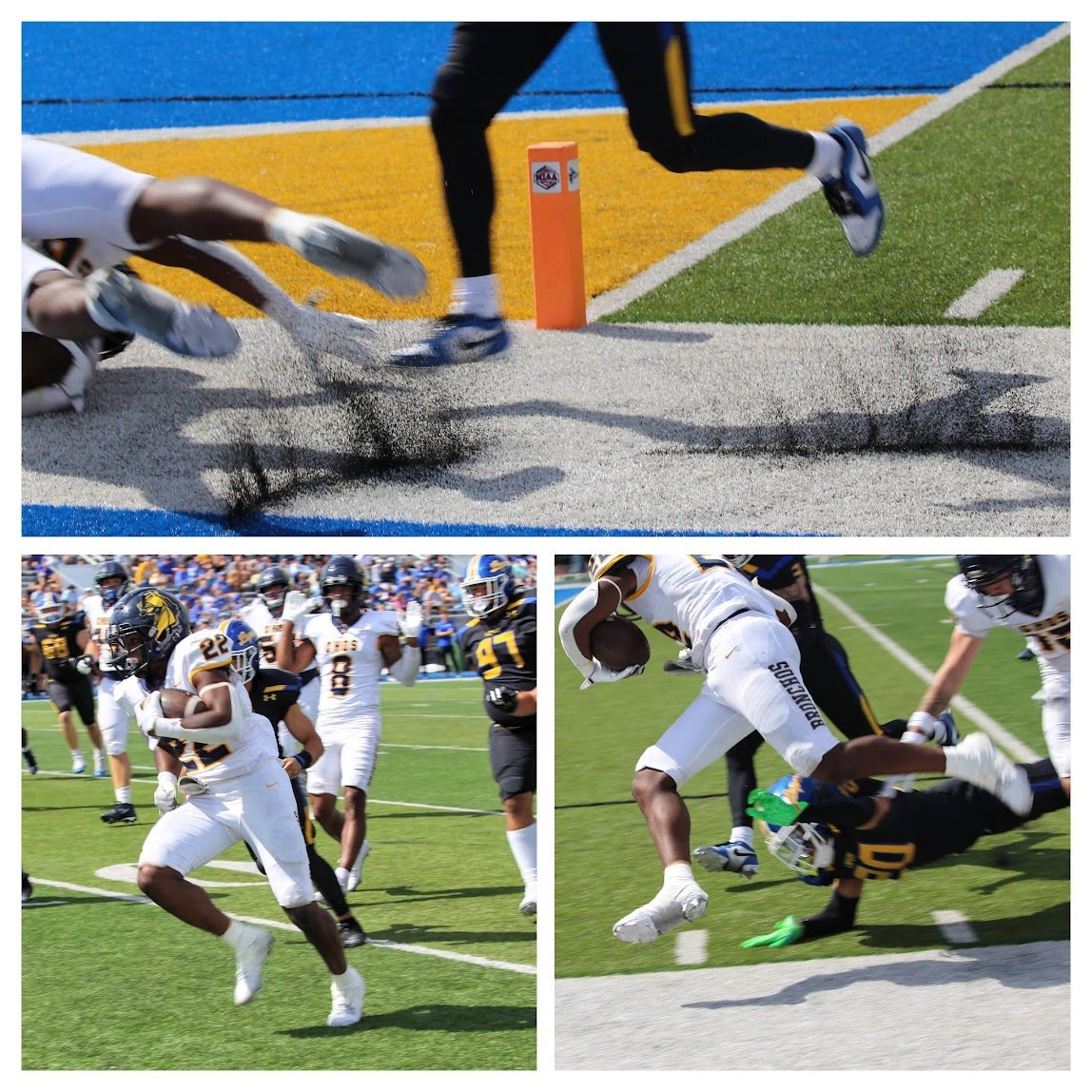 Wm Mason ran for over 100 yards at Kearney <a href="/ucobronchofb/">UCO Football</a> <a href="/ucoathletics/">UCO Bronchos</a> #RollChos