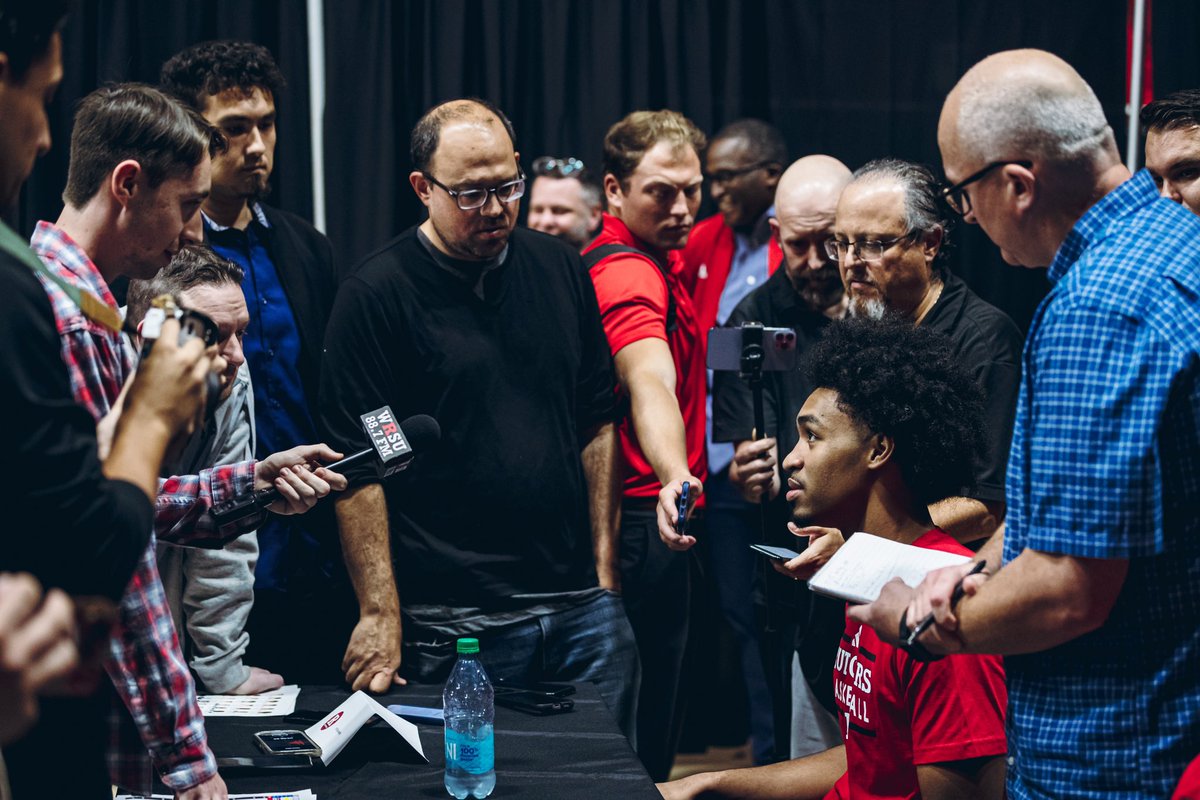 Rutgers MBB 2024 Local Media Day✅. 

Favorite quote of the day was from Dylan Harper:

“Over the years watching all these great moments and games my brother, Caleb McConnell,  Geo Baker and all my guys played in. From the stands I always had that look in my eye that I want to