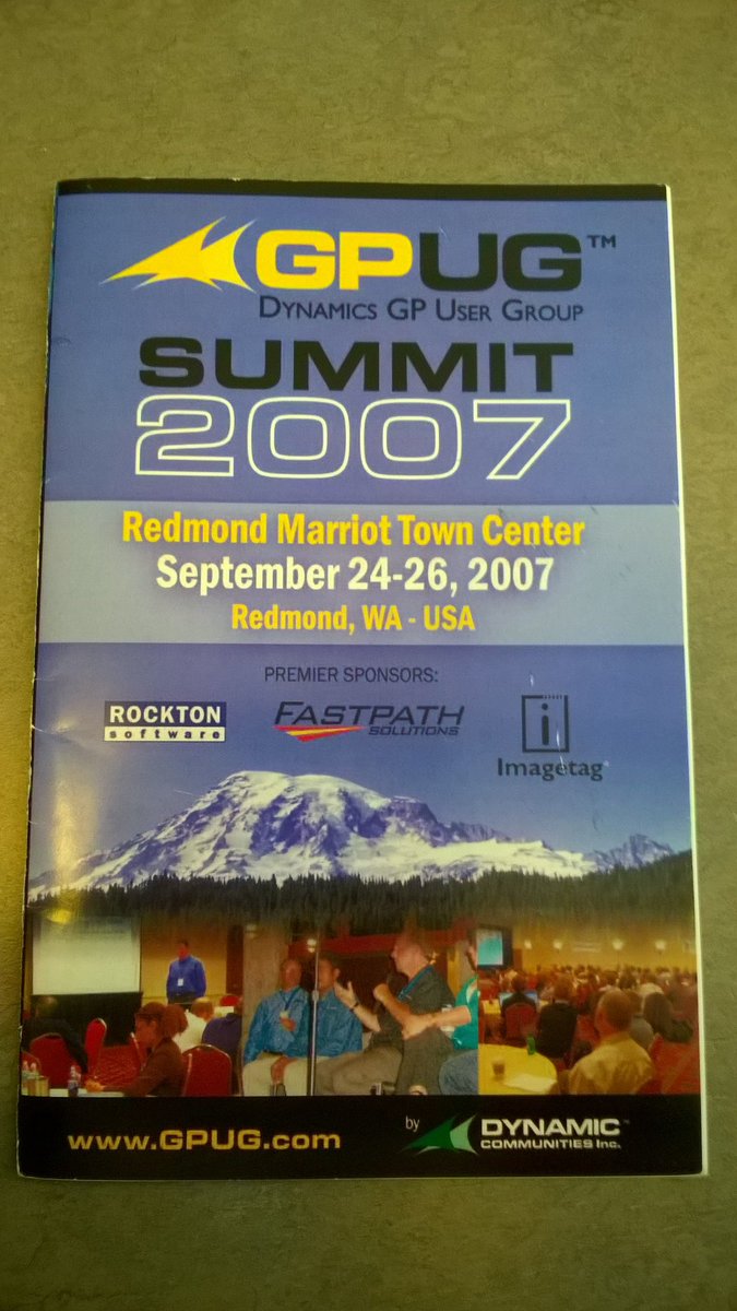 The inaugural #GPUGSummit began on this date in 2007 at the <a href="/RedmondMarriott/">Redmond Marriott</a>