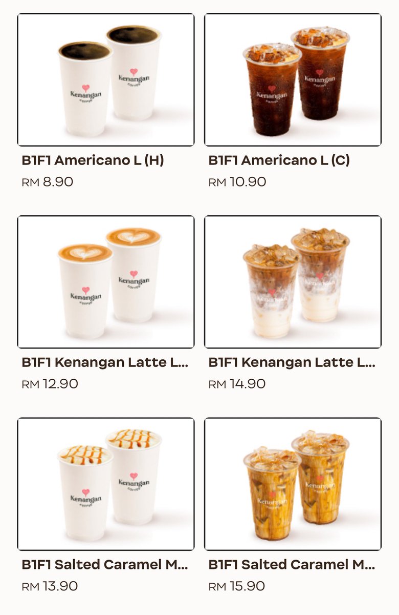 Info info, harini dengan esok kenangan ada promo buy 1 free 1 large size!