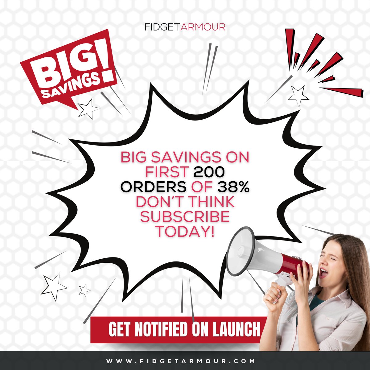 FidgetArmour's tweet photo. BIG SAVINGS for the first 200 orders! π° Subscribe today to get notified on launch and save up to 38% on your Fidgetarmour pre-order.
Pre Order today at exclusive prices.
https://t.co/zZLywtytcq
#fidgettoys #kickstarter #mentalhealth #stressrelief #fidgetarmour https://t.co/hNmTswuPaA