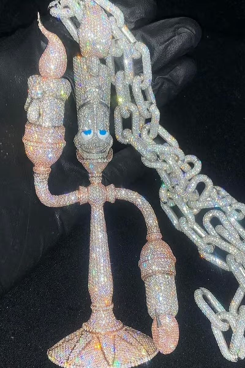 Shtreetwear's tweet photo. Virgil's Beauty and the Beast Lumiere Chain 🕯️ https://t.co/YQBoy2nd8a