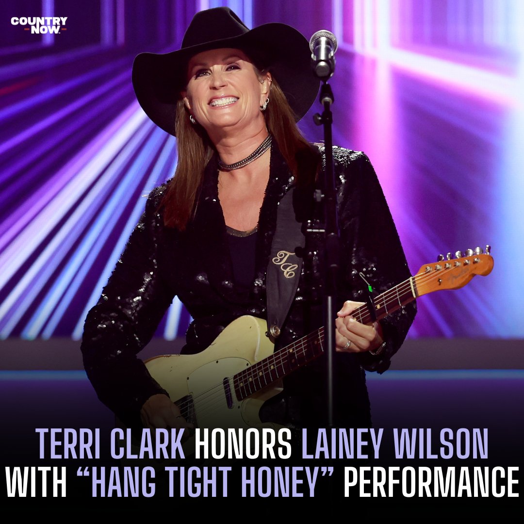Country Now (@countrynow) on Twitter photo What a night! <a href="/TerriClarkMusic/">Terri Clark</a> took the stage at #ACMHonors to celebrate the incredible <a href="/laineywilson/">Lainey Wilson</a> and her record-breaking year with a performance of "Hang Tight Honey."
MORE HERE: urls.grow.me/e4T0_oNht_ What a night! <a href="/TerriClarkMusic/">Terri Clark</a> took the stage at #ACMHonors to celebrate the incredible <a href="/laineywilson/">Lainey Wilson</a> and her record-breaking year with a performance of "Hang Tight Honey."
MORE HERE: urls.grow.me/e4T0_oNht_