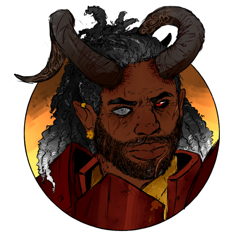 haven't updated y'all in a hot minute, here's some more NPC art from my still ongoing campaign :-)