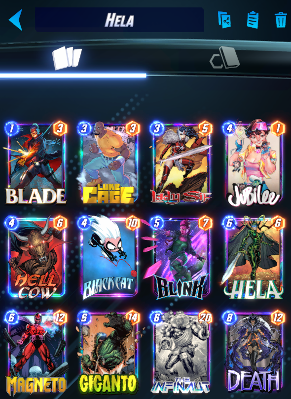 SteveOozaru's tweet photo. Reached infinite in #MarvelSnap. Took a little longer this season, trying to find decks that I liked and could climb with. @SnapDecks

73-90: Big Skaar
90-98: Hela
98-100: Agatha (For missions)

Now I can say I've completed the meme and reached infinite with Agatha! https://t.co/O2EnBZM36L