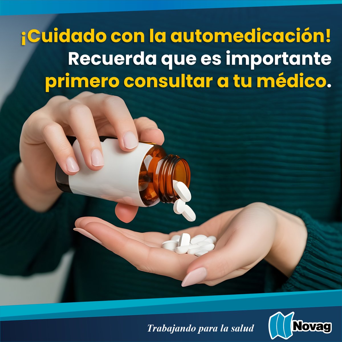 ¿SabíasQue… ante un malestar o padecimiento, lo primero que hacen tres de cada 10 #mexicanos es tomar un medicamento que ya tenía en casa, según la Universidad del Valle de México <a href="/UVMMEXICO/">UVM</a>, en la encuesta “Automedicación, práctica persistente entre los mexicanos”.