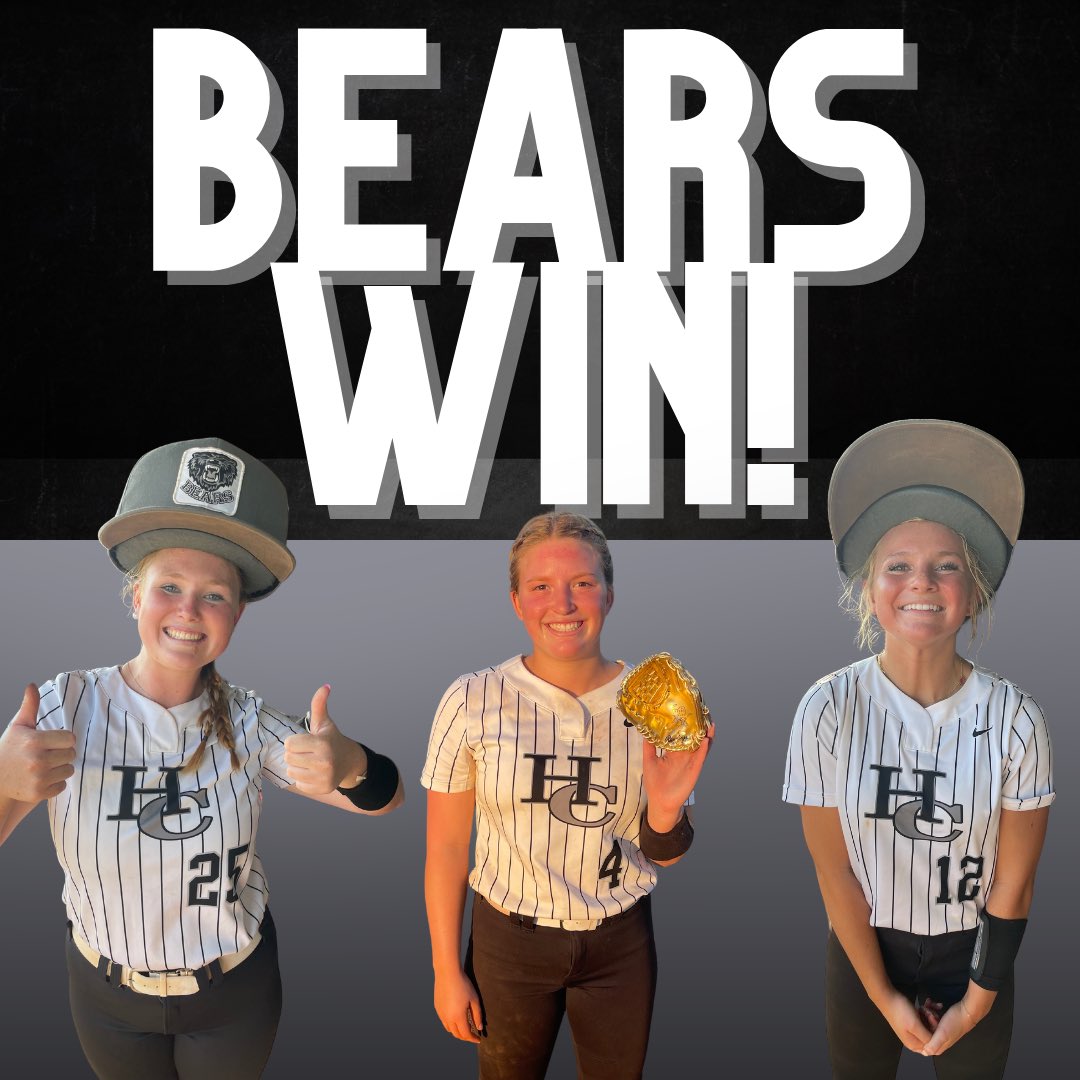 HoCoSoftball's tweet photo. Game 1 vs. TCC ends with a Bear’s win!!! On the road to TCC tomorrow for the doubleheader. #getonthebus🚌🚍 #getoffthebus #BABB #ATTACK 🐻⬇️ https://t.co/Iu0GgsIPeZ