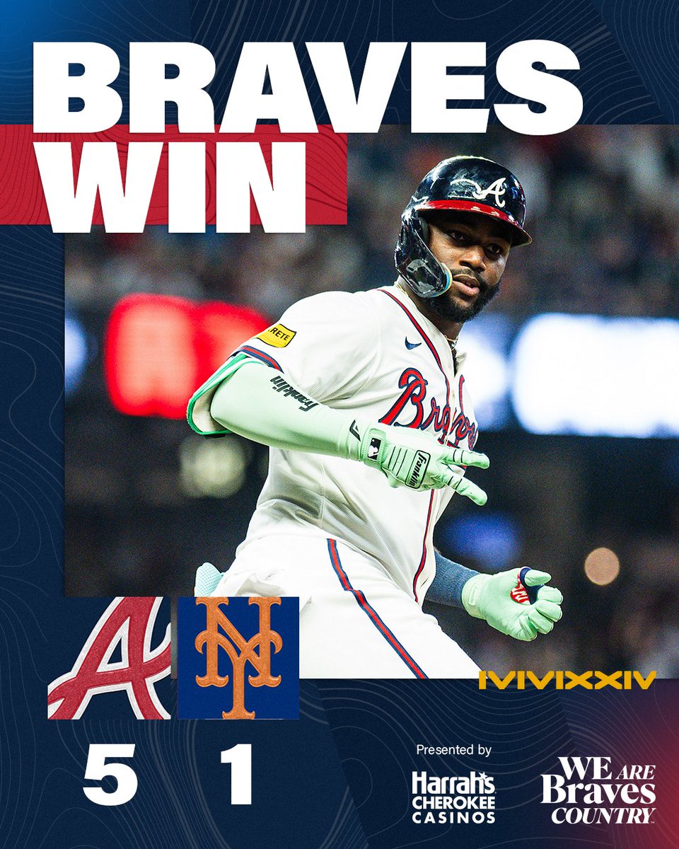 Braves's tweet image. Braves win.

#BravesCountry