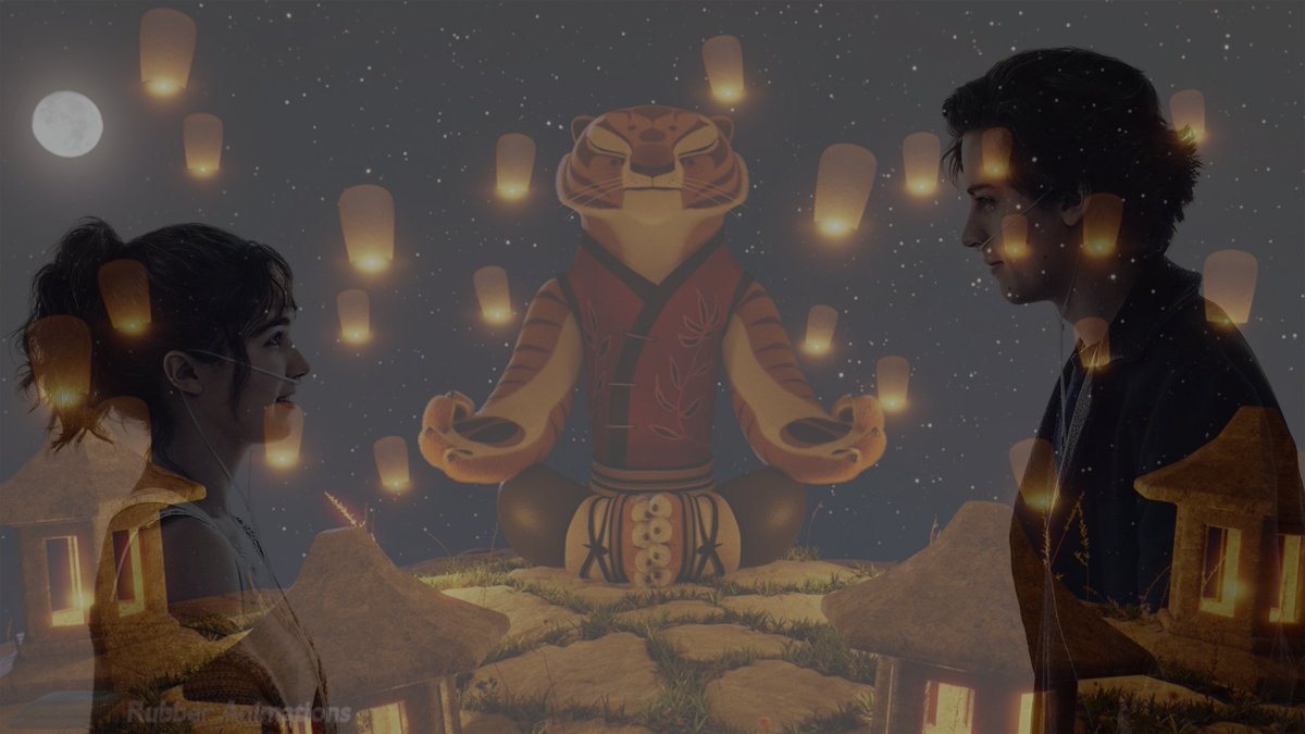 mysideofcf's tweet photo. "All this time, I've been living for my treatments instead of doing my treatments to truly live. 🌟 Here’s my wallpaper featuring two of my favorites: Will and Stella from Five Feet Apart and Tigress from Kung Fu Panda. 

#CysticFibrosis #FiveFeetApart #KungFuPanda #LivingWithCF https://t.co/wdhoRGN26o