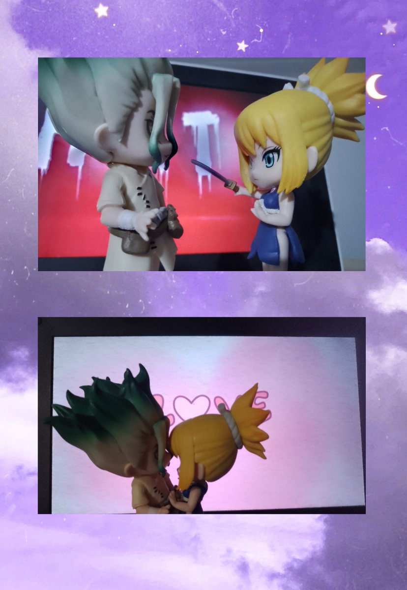 CKaomy's tweet photo. For today's topic I made this edit with photos of my cute little Senku and Kohaku chibis 💕 for the #SenHakuWeek 

@SenhakuW

#drst #DrSTONE #SenHaku #KohaSen #千コハ #SenKoha #SenkuxKohaku #SemanaSenHaku https://t.co/5XLhpMP8JC