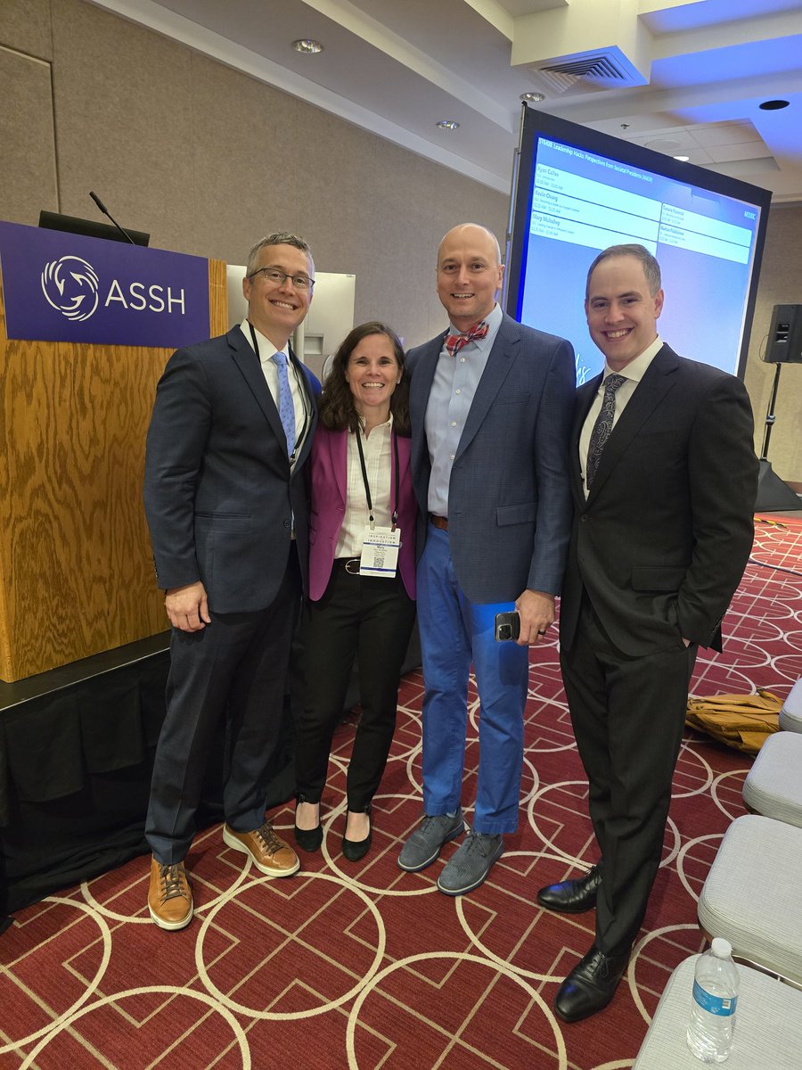 marykmulcaheymd's tweet photo. Huge thanks to Dr. Ryan Calfee and the Hand Society for inviting me to speak about Leading Change in Orthopaedics! It was an honor!
#orthotwitter #ASSH24 #leadership @LoyolaOrthoRes @RJOSociety @dlaport1 https://t.co/AuYFLNUz8N