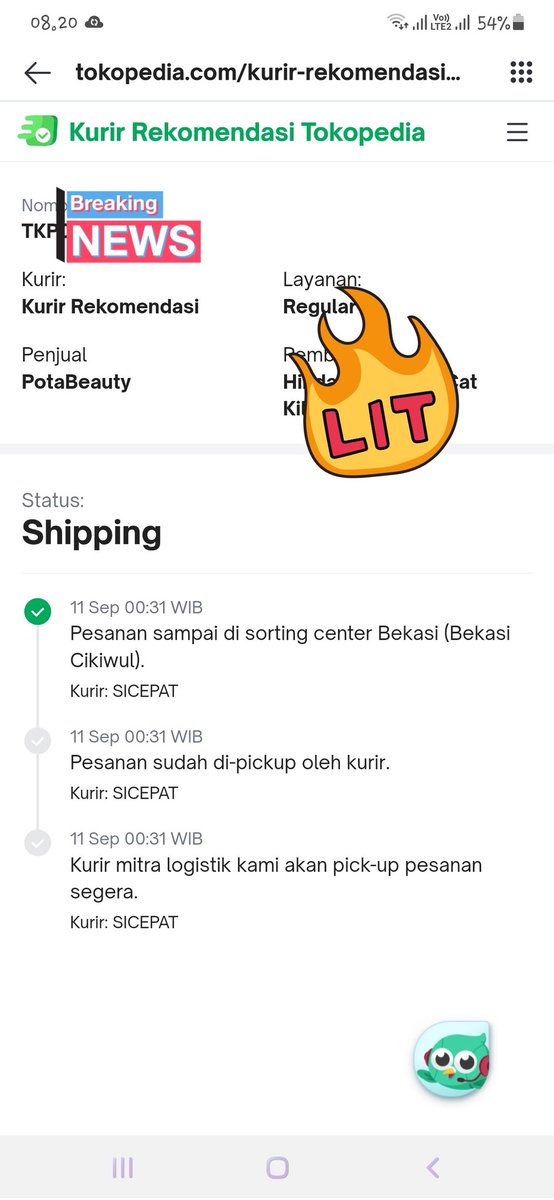 arralarasati's tweet photo. Setelah 7 hari, suruh tunggu 2x24jam buat seller manggapi. Ketika seller manganggapi suruh tunggu lagi 7hari lagi. Hey @TokopediaCare maksudnya bagaimana? Dr tokped enak bgt cuci tangan suruh hub ekspedisi. Dr awal sampai detik ini yg tertulis kurir : sicepat. https://t.co/eGwePXo9Ey