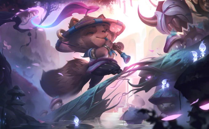 The rest of the updates to Teemo's splashes were done by the Kudos splash team. Since they were edits, it was mostly a group effort instead of an individual artist 
