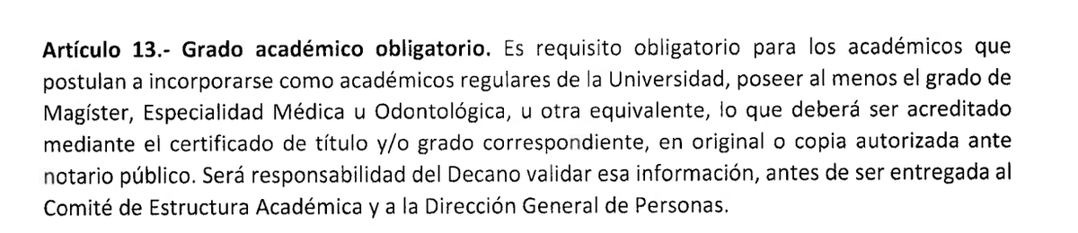 ChileAmbiental's tweet photo. ¿Sabías que el "Reglamento del Académico" del año 2019 de la USS requiere en su artículo 13  tener al menos el grado de magíster para ser contratado como académico?
Nos preguntamos como la señora #Cubillos logró el 2020 un contrato de 17 millones sin ser magíster o doctorada. https://t.co/5iC5bmLRUv