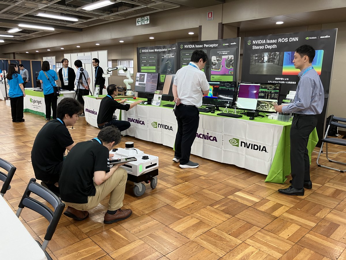 macnica_inc's tweet image. ＼ROSCon JP 2024へ出展中／
NVIDIA様のブースにて、NVIDIA Isaac™ ROSを活用したロボットのデモを展示しております。是非ブースまでお越しください。

詳細はこちら：roscon.jp
 
#ROSConJP2024 #NVIDIA #macnica