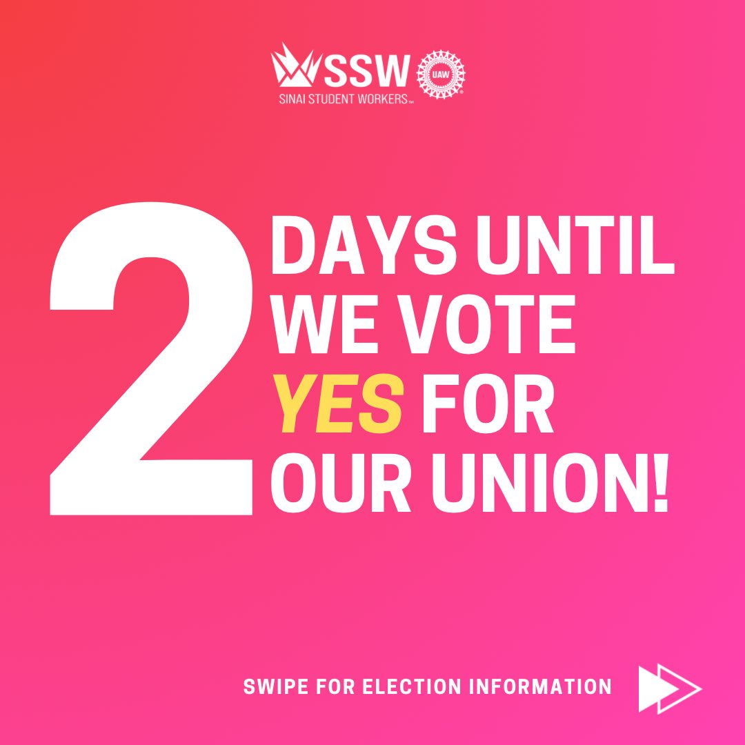 Sinai Student Workers-UAW tweet media