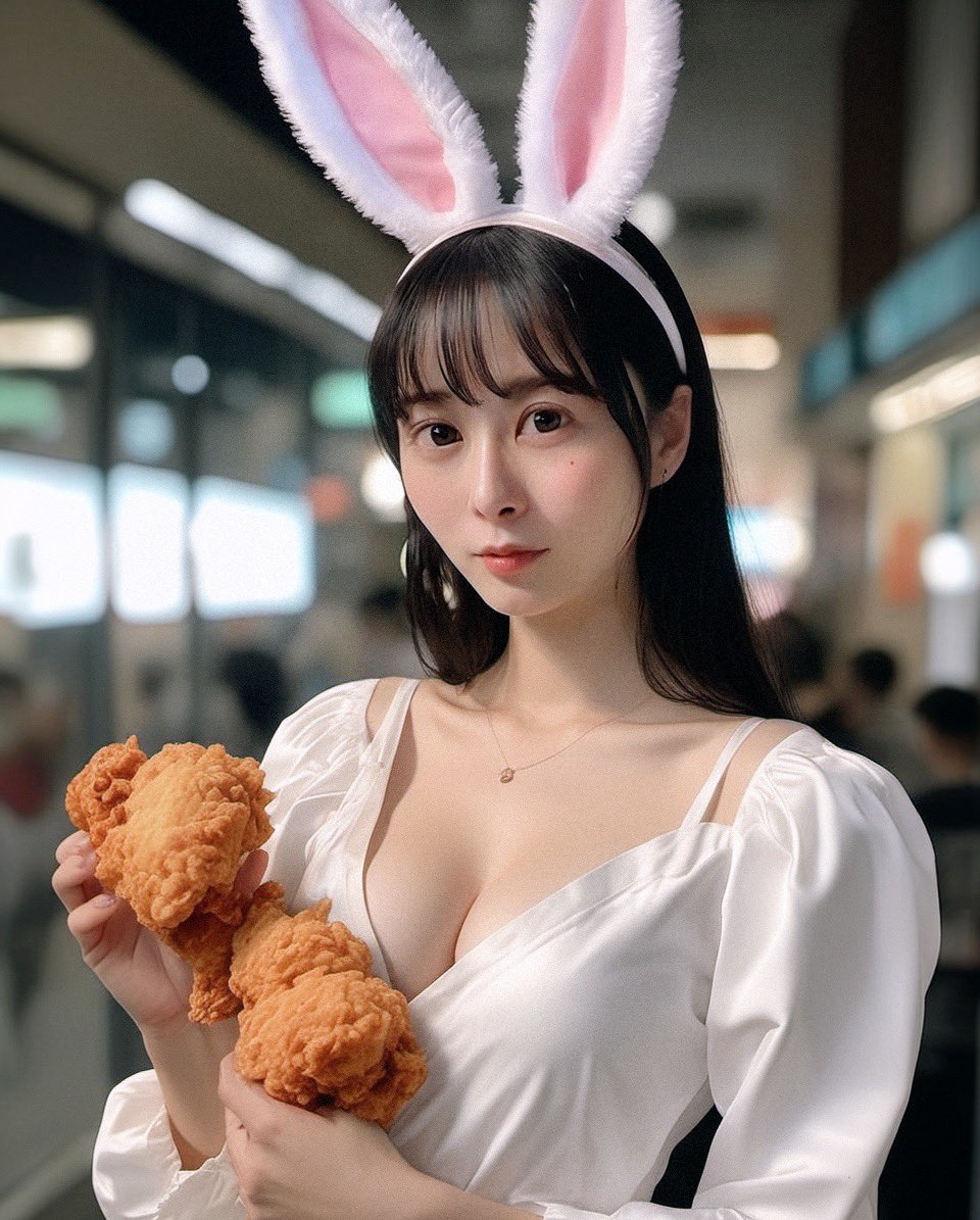 お洋服が油まみれになりそうなあおいさん