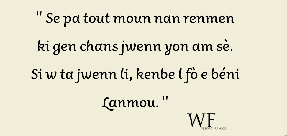 WilfordFrancois's tweet image. #Lanmou #Amsè #DrLove