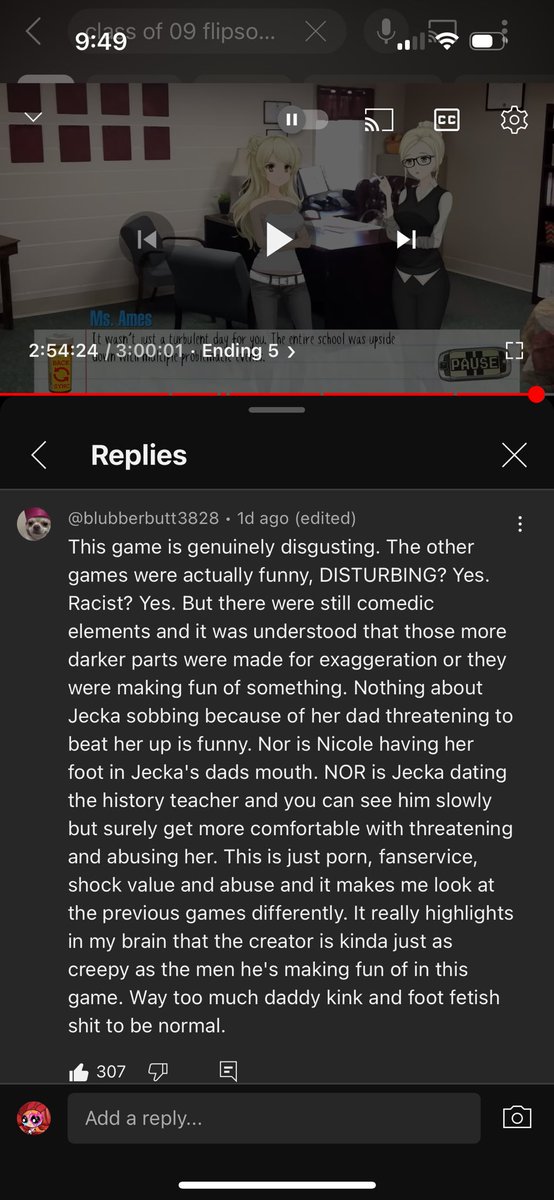 hoe4hojicha's tweet photo. this is the best take i’ve seen on class of 09 the flipside so far bc wtaf was that game https://t.co/Ho2uij8A4E