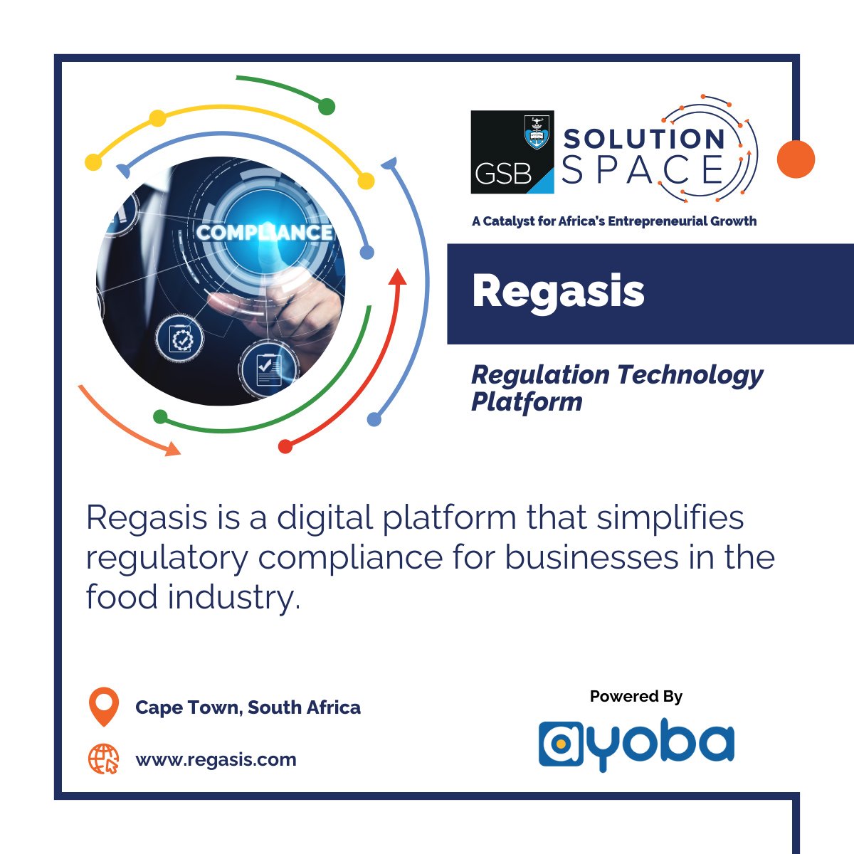 🛡️ Regasis is simplifying regulatory compliance for businesses in the food industry! 🍴 Ensuring food businesses stay compliant and thrive. 

<a href="/ayobaapp/">ayoba app</a>

#startup #entrepreneur #eTrackProgramme #business #startupecosystem