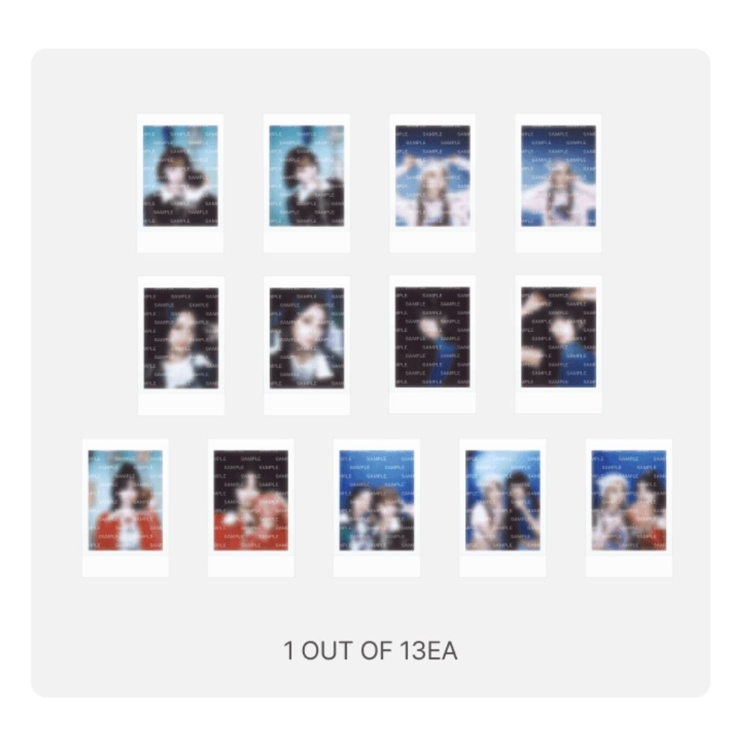 le sserafim crazy brand merch & collab merch special gift / novelty instant  photo card buy over USD 40.98 / KRW 50,000 / JPY 6,250 / CNY 289.02 worth  of merch and get 1 instant photocard (per order)