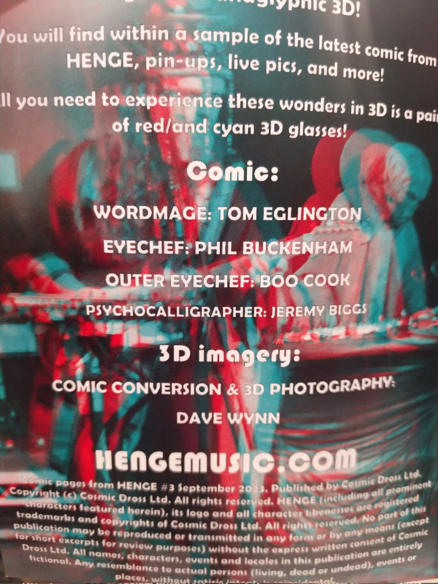 p4ra114x_5h1f4's tweet image. Ok DUDE. NO REALLY DUDE👏👏👏 AWESOME. @StereoSimian aka Dave Wynn made a 3D comic book (your name on the cover? Stereographer is a job like an inker or writer &amp;amp; this is dope) &amp;amp; it's the exact 3D comic book everyone deserves- also, now I must henge (i look 50% less cray 👍)👏👏👏