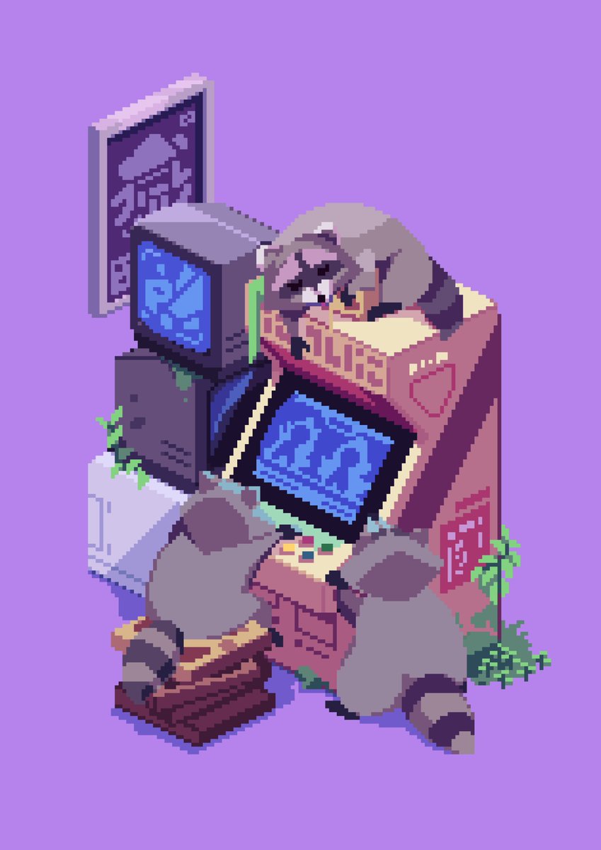 Gamers
#pixelart #ドット絵 #raccoon
