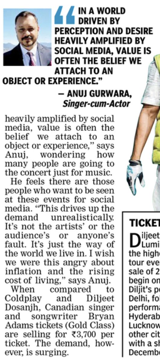 AnujGurwara's tweet photo. Expressed my thoughts on the #ColdplayIndia ticket tamasha.

https://t.co/YqcAhPyeZT 

@DeccanChronicle @sswati19 

#Coldplay