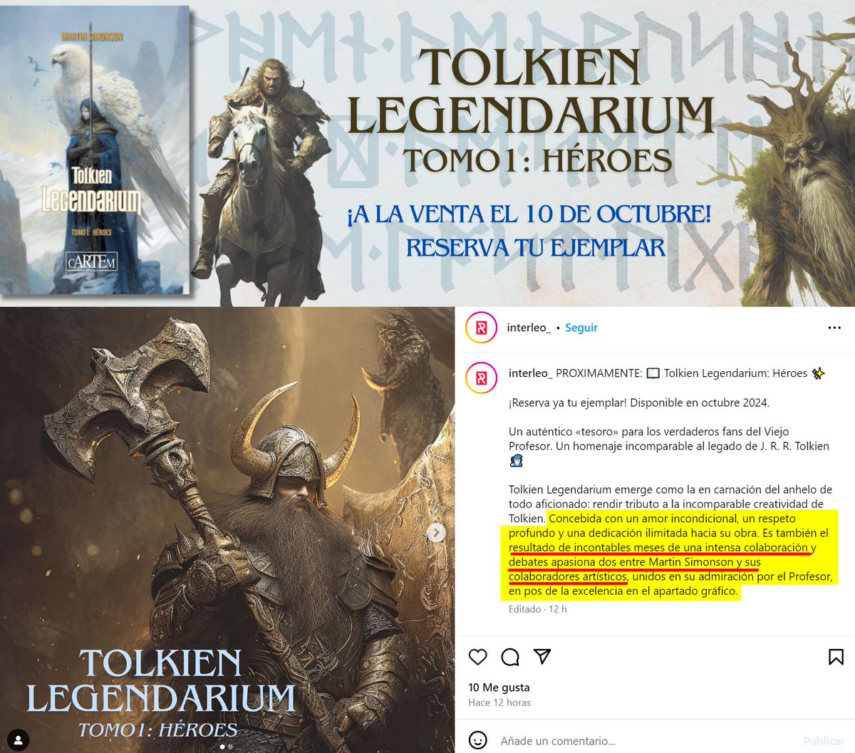ArteEsEtica's tweet photo. Desde cARTEM dijeron que Tolkien Legendarium demandó "2 años de intenso trabajo". Ahora desde su distribuidora dicen que fueron "incontables meses de DEBATES". Elegir entre tanto prompt disponible para emular con IA generativa los estilos de los autores expoliados es agotador 🤡 https://t.co/Y6vDmmWZyZ