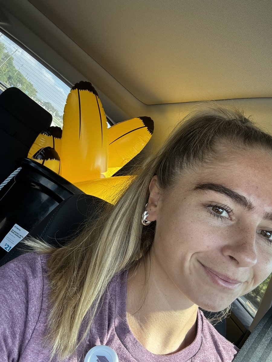 You know you teach Adapted PE when you have inflatable bananas in your car 🍌