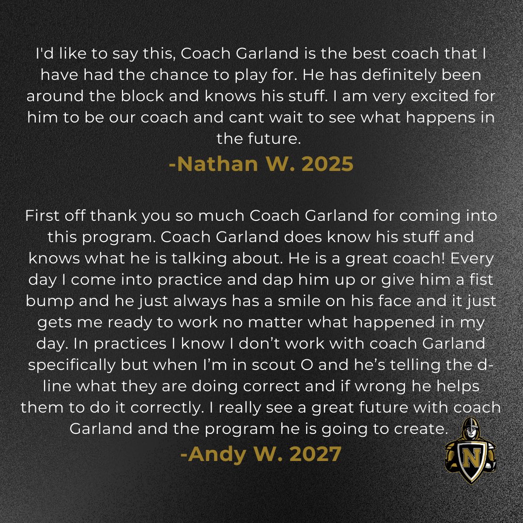 Crusader Football is beyond excited to officially welcome Coach D. Garland as our Varsity Head Coach. @PHDLineCoach  <a href="/AydenCaiozzo/">Ayden Caiozzo</a> <a href="/avion_hampton/">Avion Hampton</a> <a href="/AntonioZuckero/">Antonio zuckero</a> <a href="/carterguzzo22/">Carter Guzzo</a>  <a href="/masonraymond24/">Mason Raymond</a> <a href="/NateWolschleger/">Nathan Wolschleger</a>  @andrewwein1505 <a href="/lcnboosterclub/">LCN Athletic Booster Club</a> <a href="/LAnseCreuseHSN/">L'Anse Creuse HS North</a>