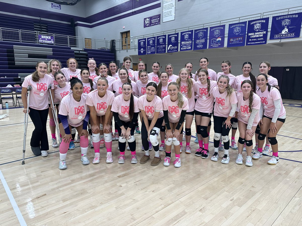 Thank you to everyone who came out to support our Wildcat Volleyball teams tonight and supported our efforts to raise funds to donate to a local family battling cancer. Your energy tonight and generosity for our cause made it obvious that Louisburg is a special place! 🩷