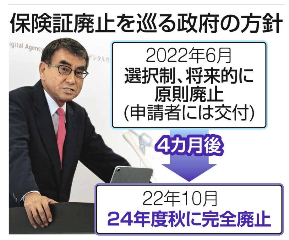 shirasaka_k's tweet photo. これは極めて重要な記事！
「マイナ保険証」に関して、現行の健康保険証の廃止がどのように決まったのか、その決定経緯が分かる記録を政府が残していなかった！
この件については、北畑淳也氏も『マイナ保険証６つの嘘』の中で明確に指摘している。
──つまり、健康保険証の廃止は河野太郎が独断で決めた可能性が極めて高い！ということ。
これは、ある種の政治テロに匹敵すると思う。
https://t.co/9GczKj8rwE